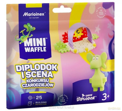 Mini Waffle 25el Smok Diplodok i Scena Konkursu [KLOCKI]