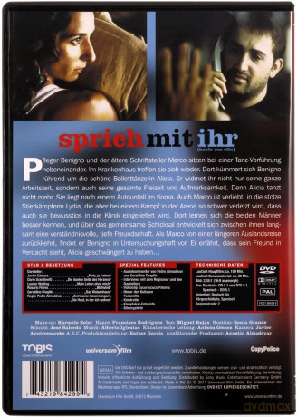Hable con ella (Porozmawiaj z Nią) [DVD]