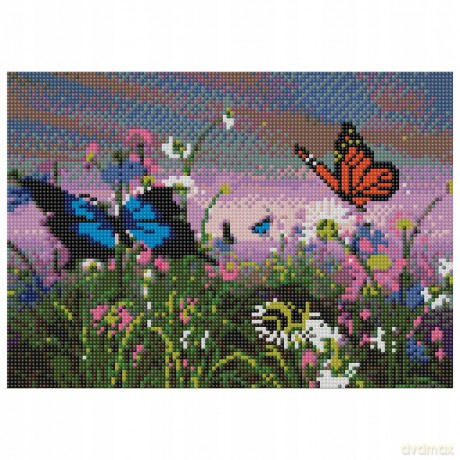 Mozaika diamentowa 5D - Motyle 40x30cm
