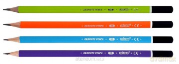 Ołówek trójkątny neon HB 1 szt mix