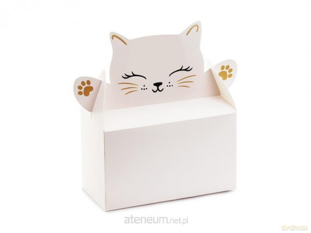 Ozdobne pudełka na ciasto Kotek 6szt