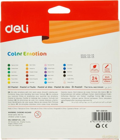 Pastele olejne Color Emotion 24 kolory