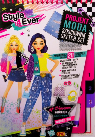 Projekt moda - zestaw szkicownik