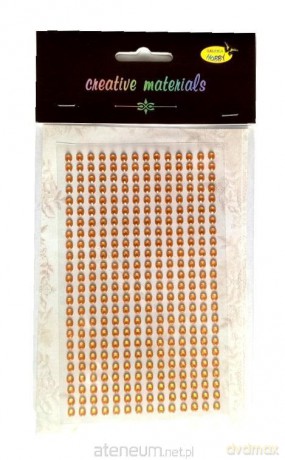 Stiker z kryształkami 4mm 336szt złoty