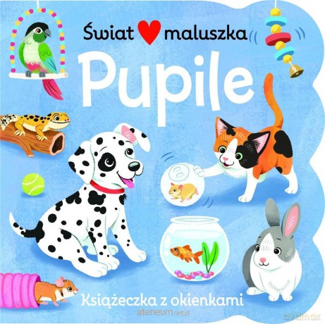 Świat maluszka. Pupile. Książeczka z okienkami - Ginger Swift Kristen Humphrey [KSIĄŻKA]