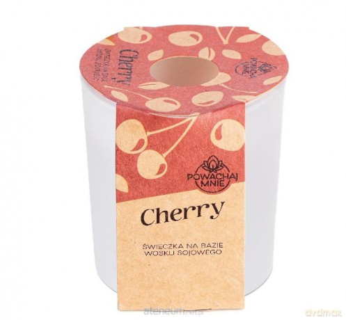 Świeczka sojowa Powąchaj mnie Cherry biały 130ml