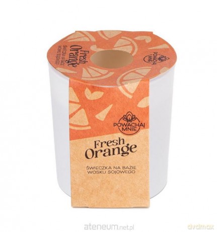 Świeczka sojowa Powąchaj mnie Fresh Orange biała