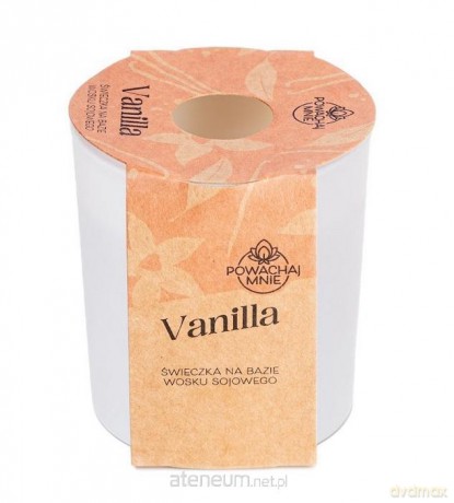 Świeczka sojowa Powąchaj mnie Vanilla biała 130ml
