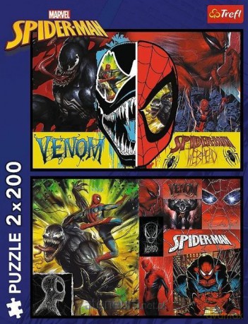 TREFL 2x200 el. Dzień i noc Spidermana [PUZZLE]