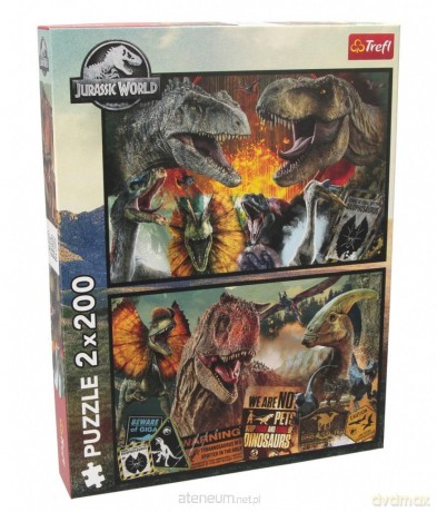 TREFL 2x200 el. Prehistoryczny świat [PUZZLE]