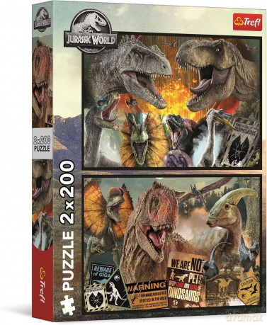 TREFL 2x200 el. Prehistoryczny świat [PUZZLE]