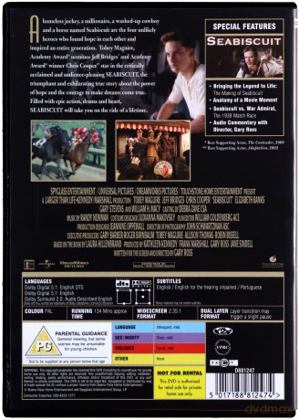 Seabiscuit (Niepokonany Seabiscuit) [DVD]