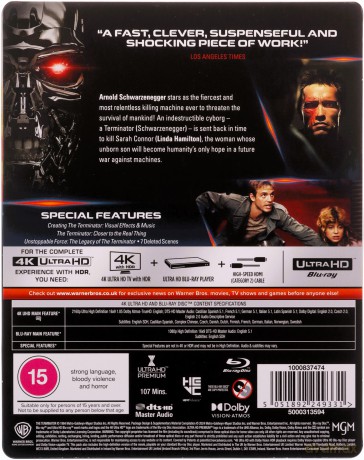 The Terminator (steelbook) [Blu-Ray 4K]+[Blu-Ray]