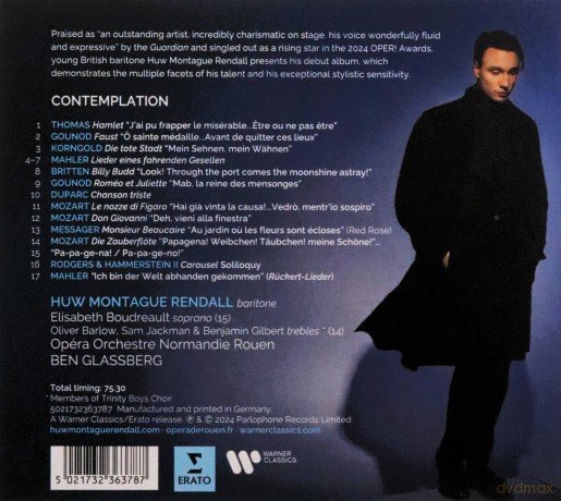 Huw Rendall Montague: Contemplation [CD]