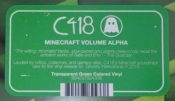 Minecraft Volume Alpha soundtrack (C418) (Green) [Winyl]