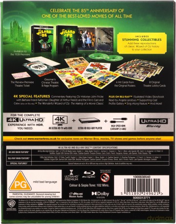 Czarnoksiężnik z Oz (steelbook) [Blu-Ray 4K]+[Blu-Ray]