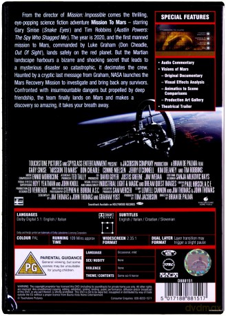 Mission to Mars (Misja Na Marsa) [DVD]