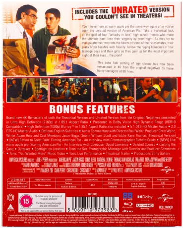 American Pie [Blu-Ray 4K]+[Blu-Ray]