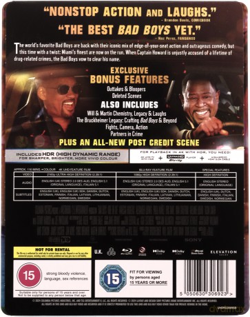 Bad Boys: Ride Or Die (steelbook) [Blu-Ray 4K]+[Blu-Ray]