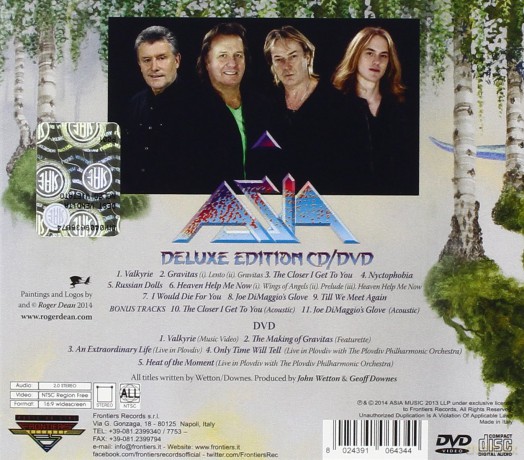 Asia: Gravitas Limited Edition (digipack) [CD]+[DVD]