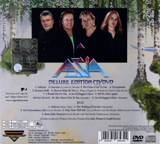 Asia: Gravitas Limited Edition (digipack) [CD]+[DVD]