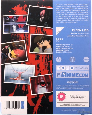 Elfen Lied (Elfia pieśń) [2xBlu-Ray]