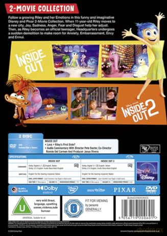 Inside Out 1 & 2 (W głowie się nie zmieści 1-2) [2DVD]