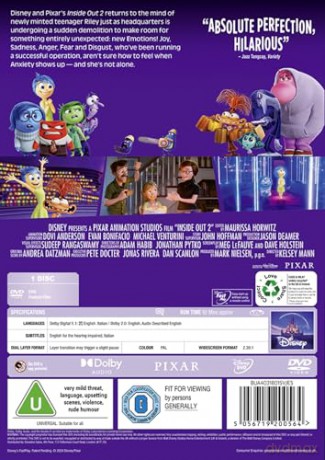 Inside Out 2 (W głowie się nie zmieści 2) [DVD]