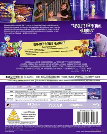 Inside Out 2 (W głowie się nie zmieści 2) [Blu-Ray 4K]+[Blu-Ray]