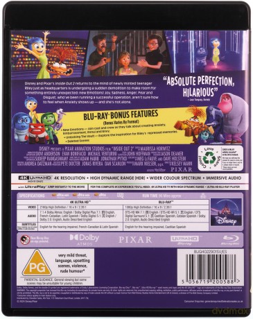 Inside Out 2 (W głowie się nie zmieści 2) [Blu-Ray 4K]+[Blu-Ray]