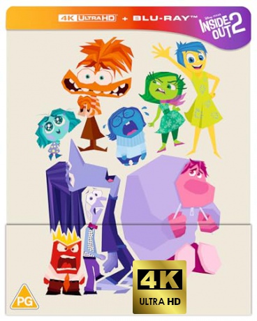 Inside Out 2 (steelbook) (W głowie się nie zmieści 2) [Blu-Ray 4K]+[Blu-Ray]