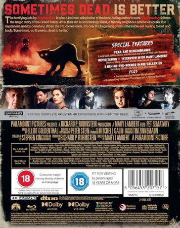 Pet Sematary (Smętarz dla zwierzaków) [Blu-Ray 4K]+[Blu-Ray]