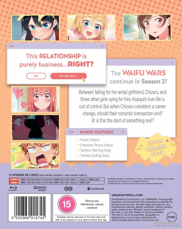 Rent-A-Girlfriend - Season 2 [2xBlu-Ray]
