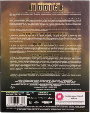 The Chronicles of Riddick (Kroniki Riddicka) (Limited Edition) [3xBlu-Ray 4K]
