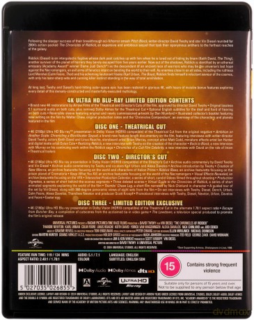 The Chronicles of Riddick (Kroniki Riddicka) (Limited Edition) [3xBlu-Ray 4K]