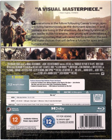 The Kingdom Of The Planet Of The Apes (Królestwo Planety Małp) [Blu-Ray]
