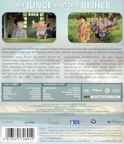 The Boy and the Heron (Chłopiec i czapla) [Blu-Ray]