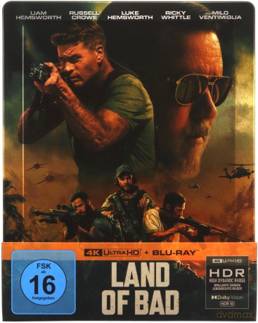 Land of Bad (Strefa wroga) (steelbook) [Blu-Ray 4K]+[Blu-Ray]