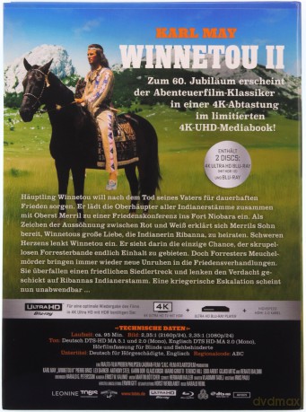 Winnetou II (Winnetou II: Ostatni renegaci) (mediabook) [Blu-Ray 4K]+[Blu-Ray]