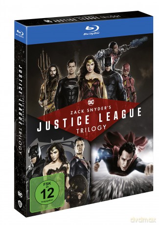 Zack Snyder's Justice League Trilogy: Man of Steel / Batman v Superman: Dawn of Justice/ Zack Snyder's Justice League (Człowiek ze stali/ Batman kontra Superman: Świt sprawiedliwości/ Liga Sprawiedliwości Zacka Snydera) [4xBlu-Ray]