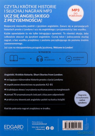 Angielski. Krótkie historie. Short stories from London. Poziom A2-B1 [KSIĄŻKA]