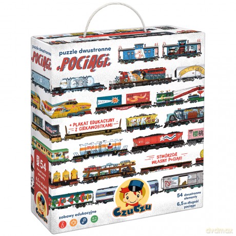 CZUCZU 54 el. dwustronne Pociągi [PUZZLE]