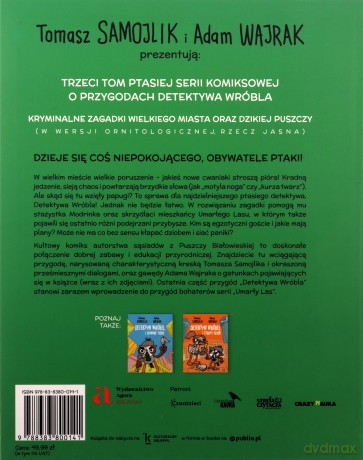 Detektyw Wróbel i tajemniczy przybysze - Tomasz Samojlik, Adam Wajrak [KSIĄŻKA]