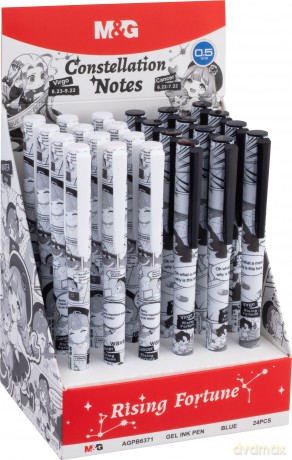 Display Długopis żelowy Manga 0,5mm niebieski 24szt.