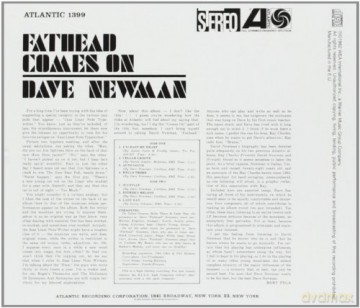 David ''Fathead''' Newman: Fathead Comes On [CD]