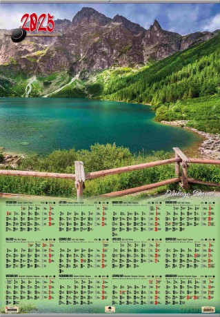Kalendarz 2025 plakatowy B1 listwowany Tatry KP-B1 VP.12 [KALENDARZ]