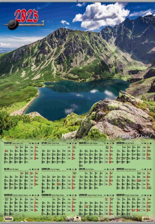Kalendarz 2025 plakatowy B1 listwowany Tatry KP-B1 VP.4 [KALENDARZ]