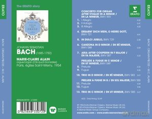 Marie-Claire Alain: The Erato Story, Bach: Organ Pieces [CD]