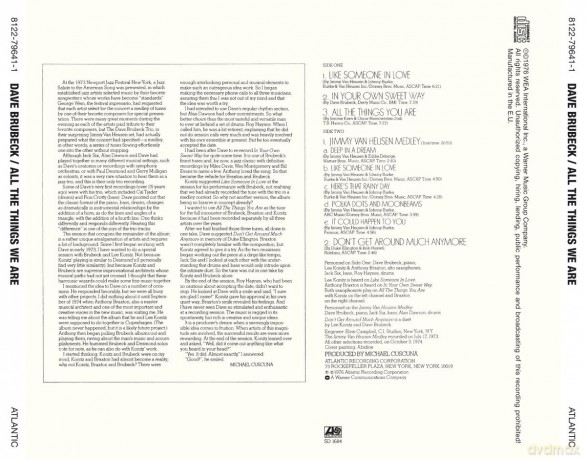 Dave Brubeck: All The Things We Are [CD]