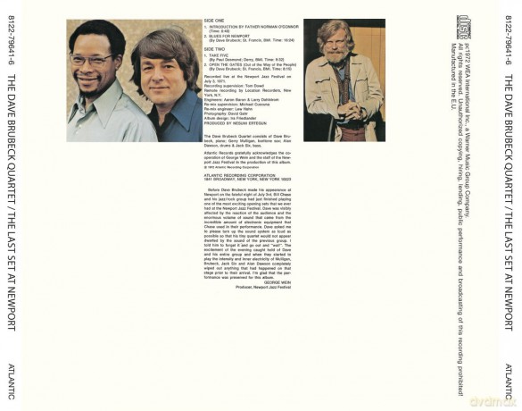 Dave Quartet Brubeck: The Last Set At Newport [CD]